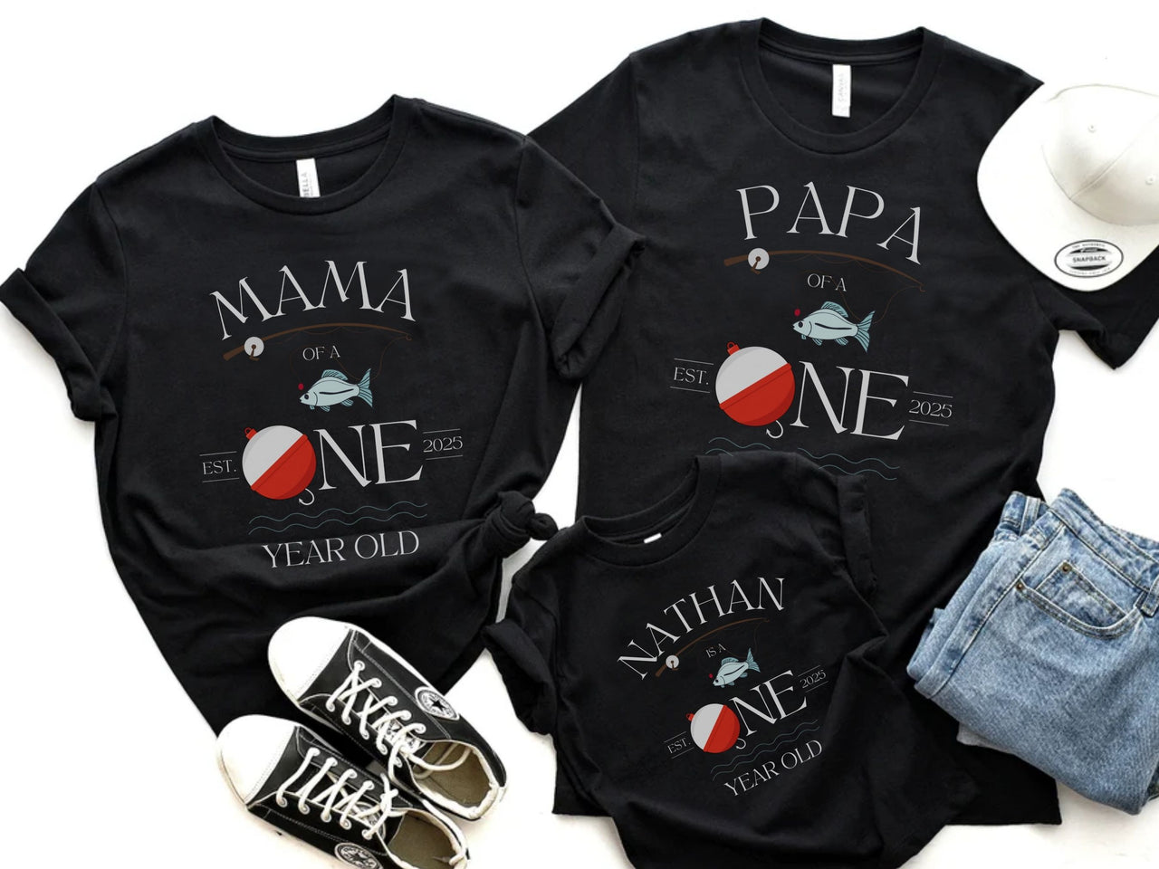 Personalized O-FishAlly-One Bobber Tee - Fishing 1st Birthday
