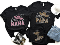 Pink & Brown My First Rodeo Birthday Shirts