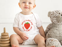 Mama Dada Stawberry Pocket Design Shirt