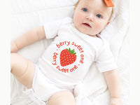 Mama Dada Stawberry Pocket Design Shirt