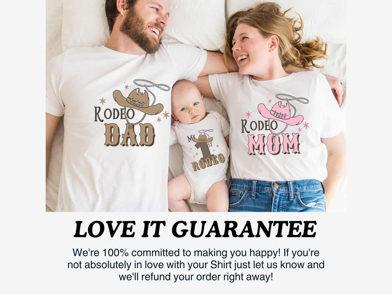 Pink & Brown My First Rodeo Birthday Shirts