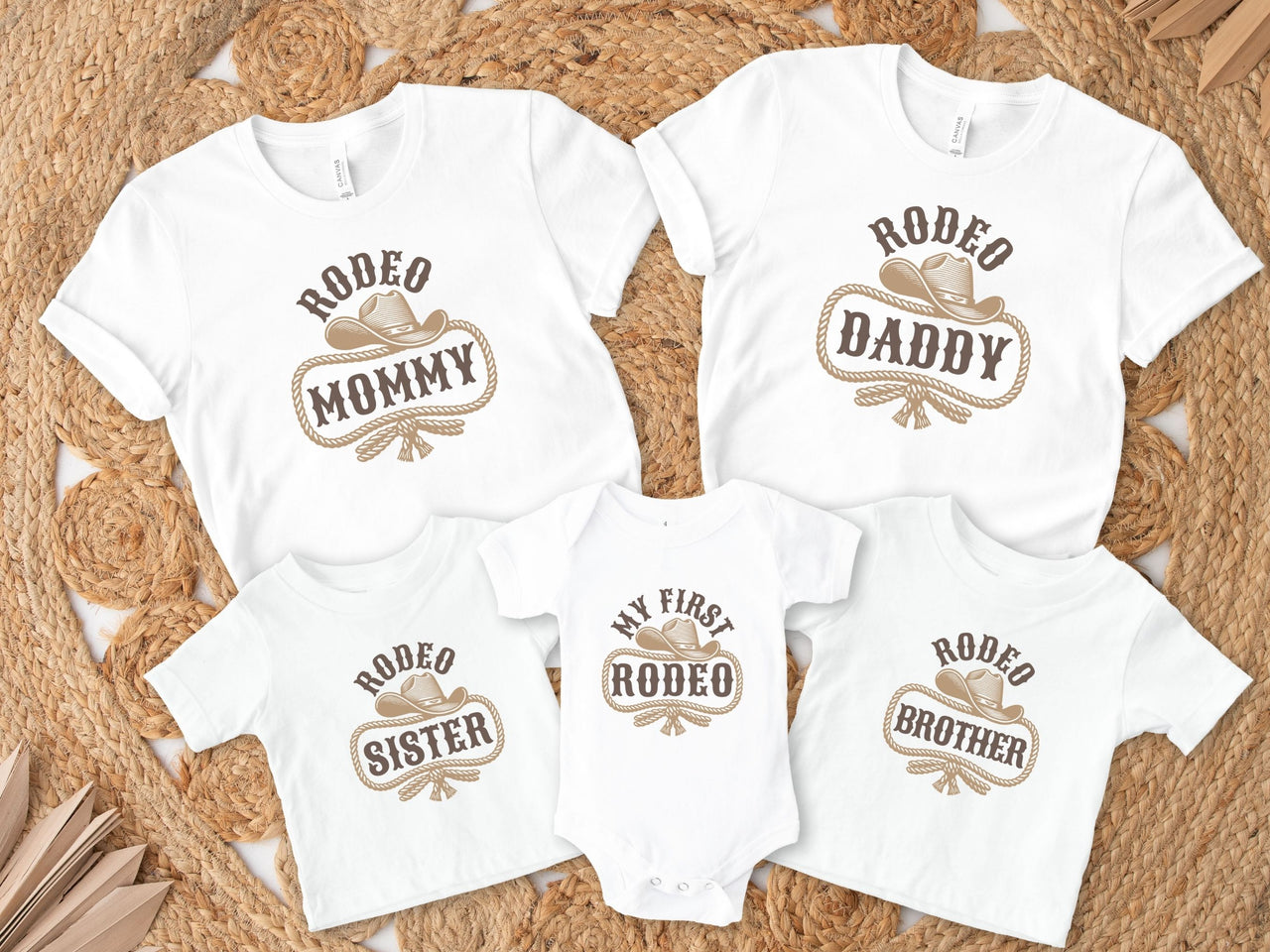 Western 1st Birthday Tees - First Rodeo Theme