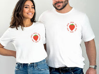 Mama Dada Stawberry Pocket Design Shirt