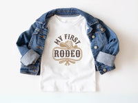 Western 1st Birthday Tees - First Rodeo Theme