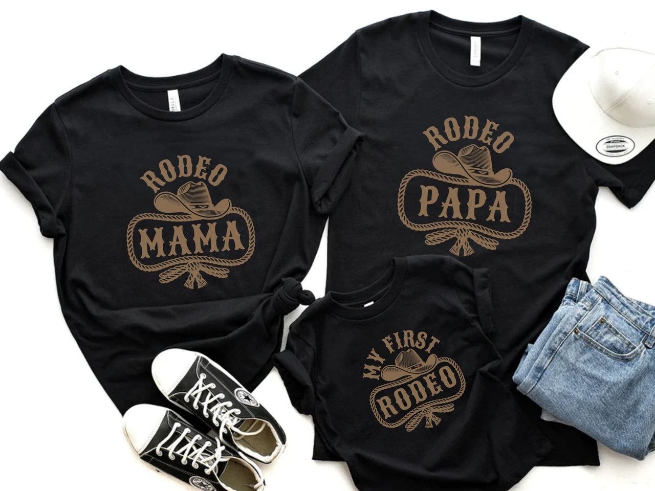 Western 1st Birthday Tees - First Rodeo Theme