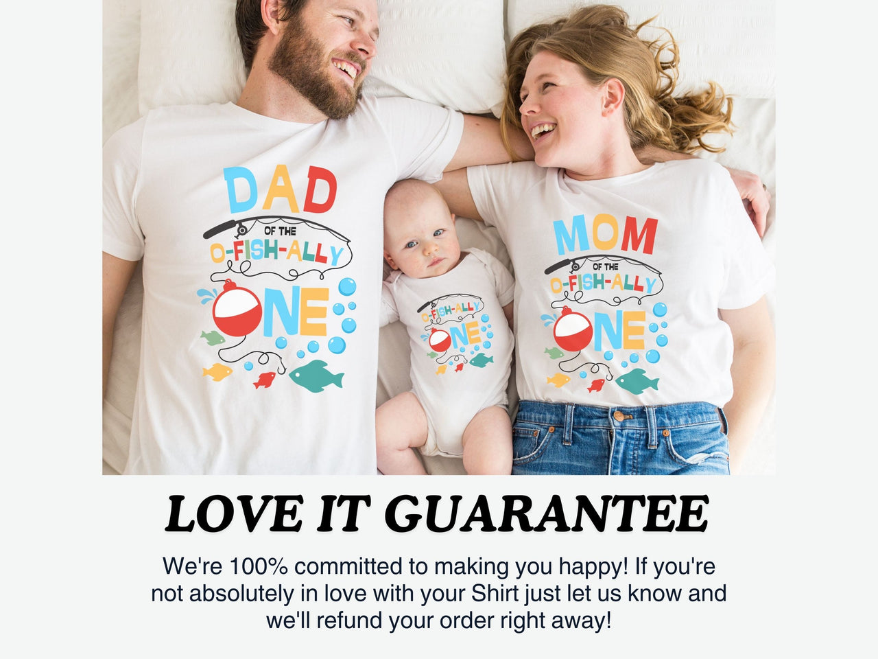 Colorful O-Fish-Ally One - Fish Theme Birthday Shirts