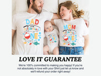 Colorful O-Fish-Ally One - Fish Theme Birthday Shirts