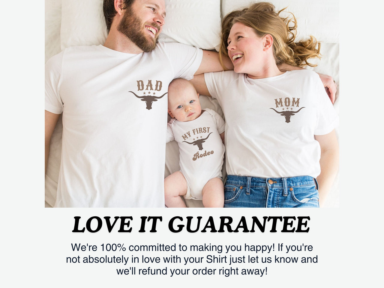 My First Rodeo Pocket Design - Matching Mama Dada Shirts