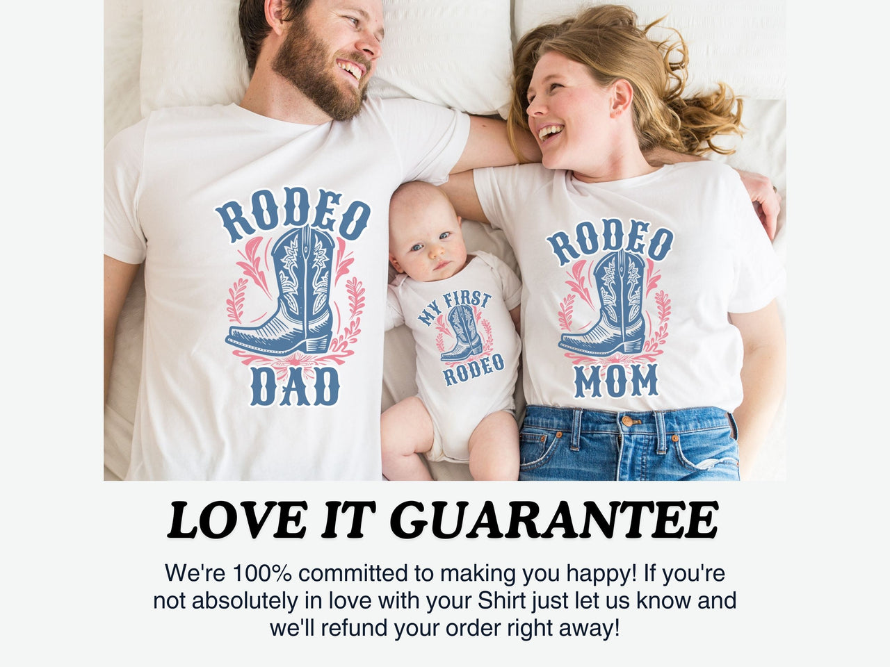 Cowboy Boots - Rodeo Mama Dada Matching Tees