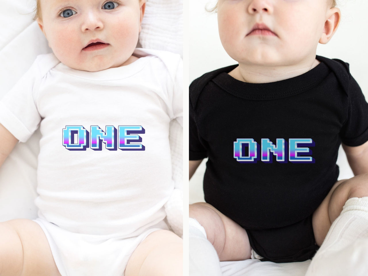 Retro Cosmic Family Matching First Birthday Shirts