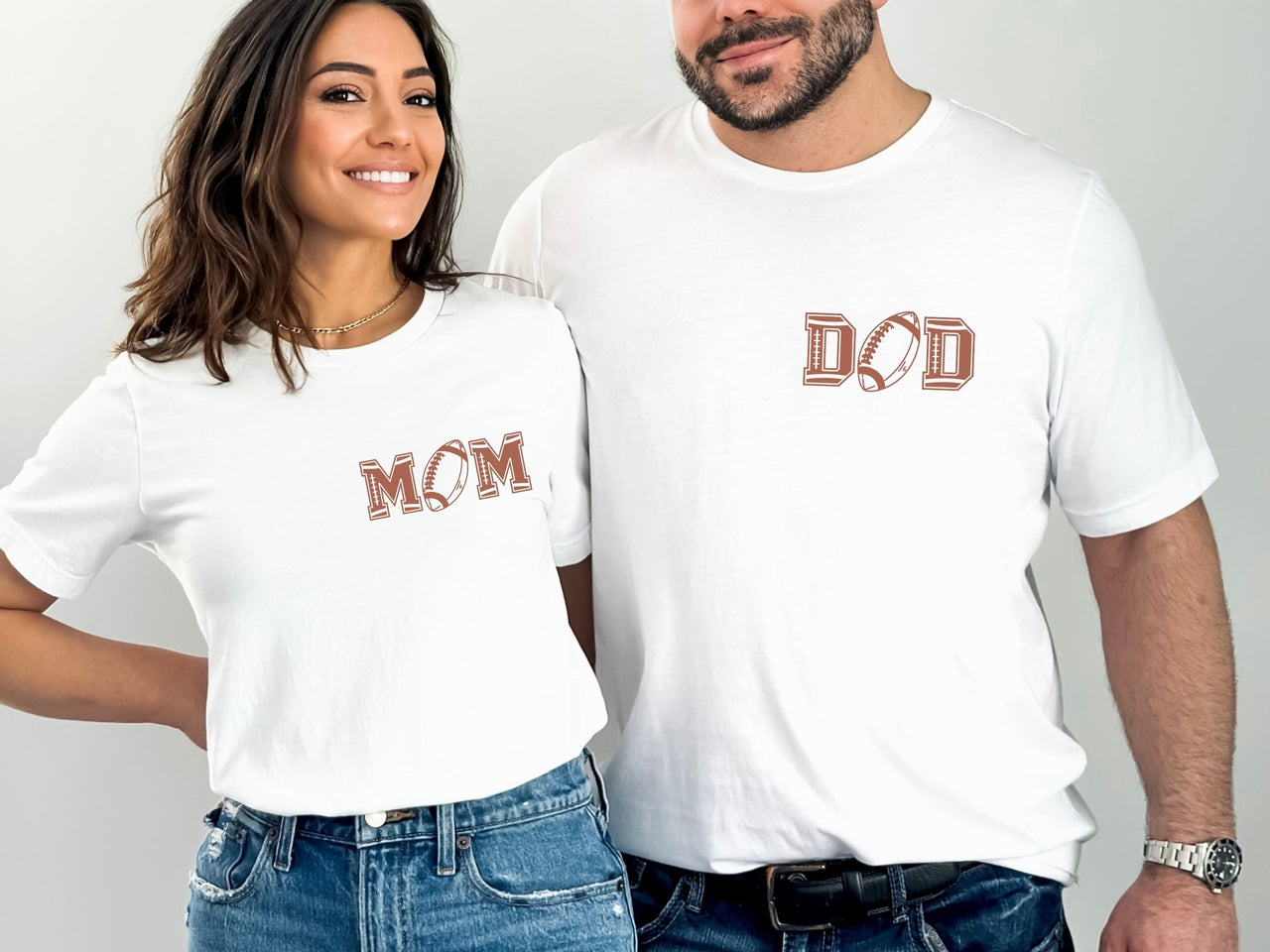 First Year Down Pocket Design Tee - Football Birthday
