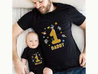 Custom Space Birthday Shirt – First Trip Around the Sun