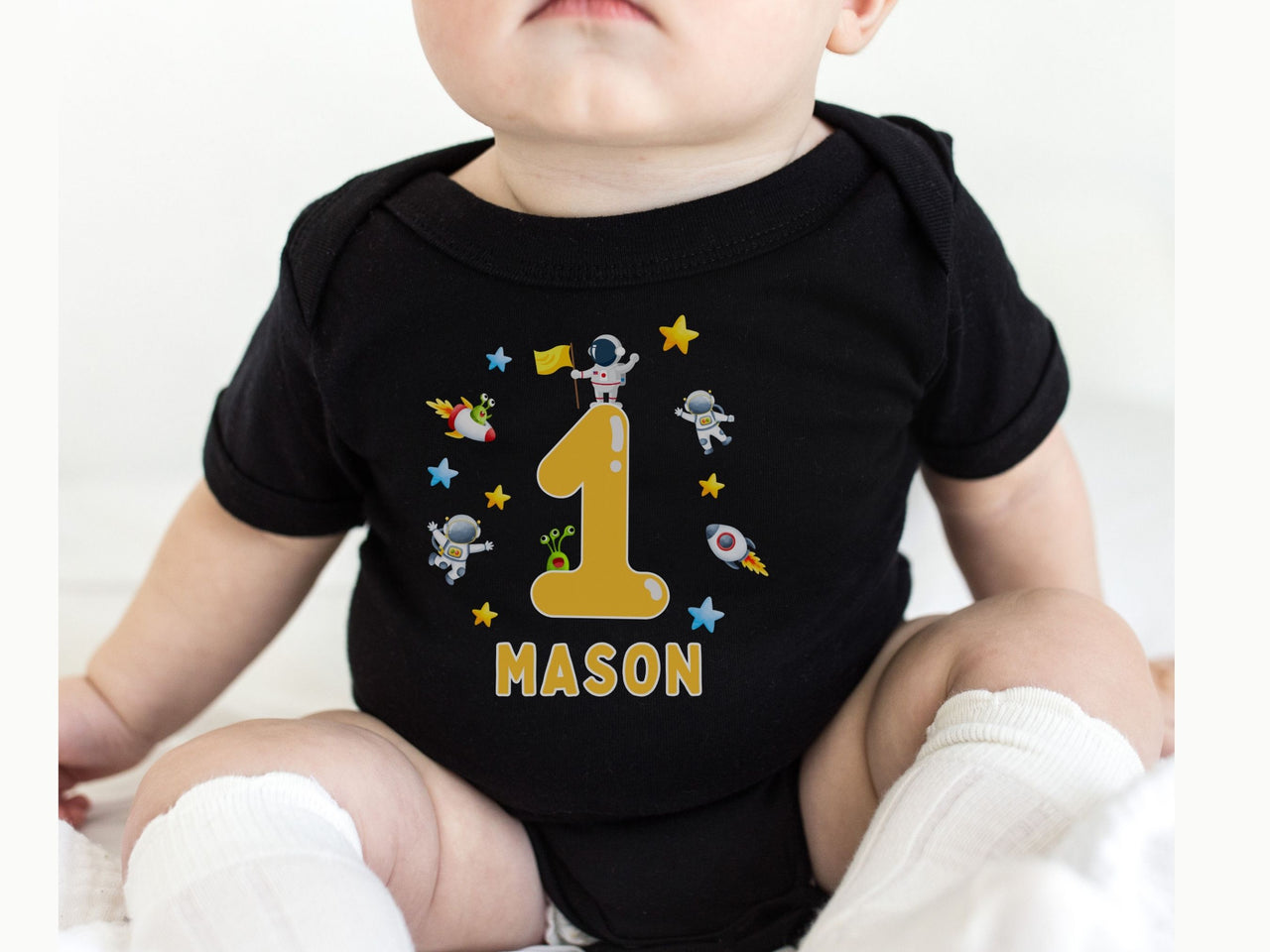 Custom Space Birthday Shirt – First Trip Around the Sun