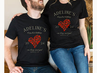 Personalized Strawberry Heart Birthday Shirt