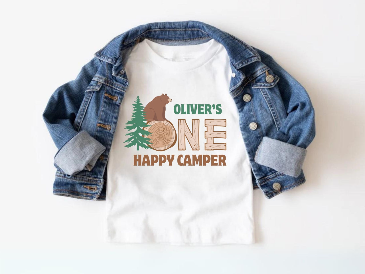 Personalized One Happy Camper Birthday Shirt
