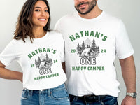 Personalized Tent Life Tee - One Happy Camper