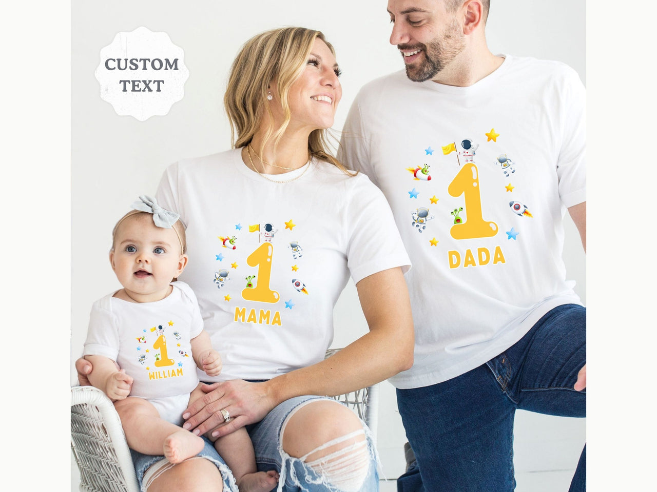 Custom Space Birthday Shirt – First Trip Around the Sun