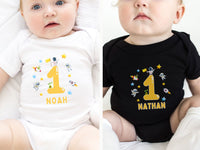 Custom Space Birthday Shirt – First Trip Around the Sun