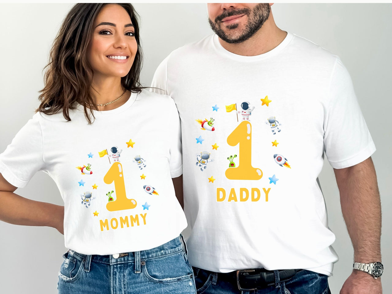 Custom Space Birthday Shirt – First Trip Around the Sun