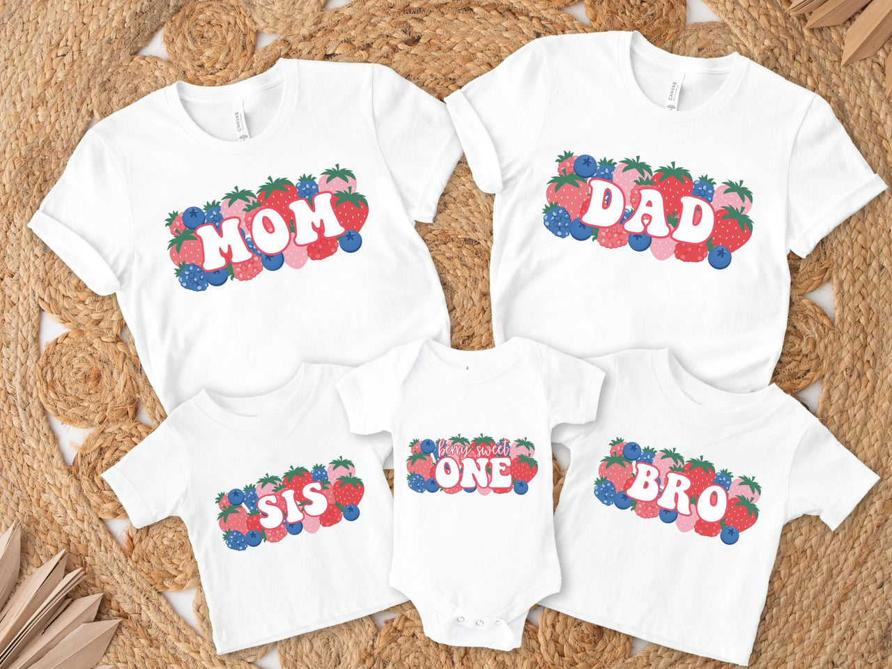 Mixed Berries Tees - Berry First Birthday