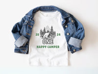Personalized Tent Life Tee - One Happy Camper