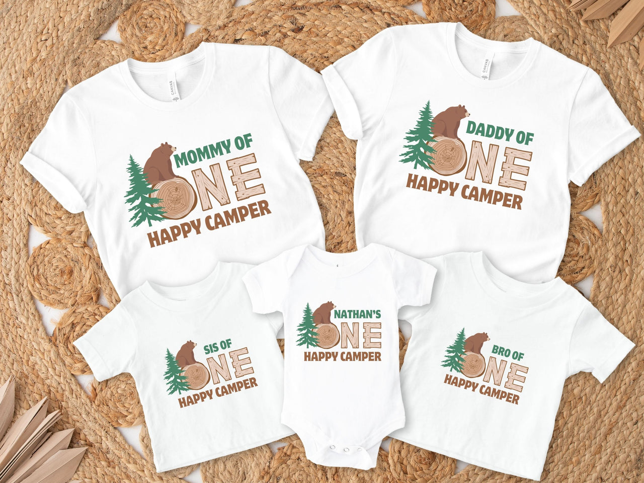Personalized One Happy Camper Birthday Shirt