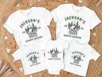 Personalized Tent Life Tee - One Happy Camper