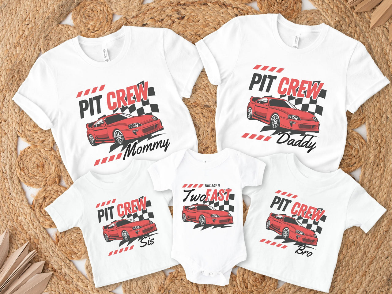 This Boy Is Two Fast Tee - Race Car Theme Birthday