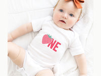 Strawberry Theme First Birthday Matching Family Shirts