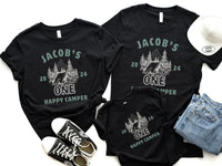 Personalized Tent Life Tee - One Happy Camper