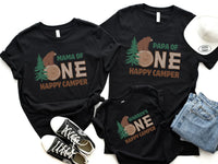 Personalized One Happy Camper Birthday Shirt