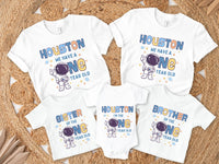 Houston We Have a One Year Old Family Matching Birthday Shirt