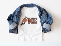 Rocket Football Tee - Football Theme 1st Birthday