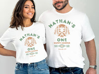 Personalized Camp Fire Tee - Camping Theme 1st Birthday