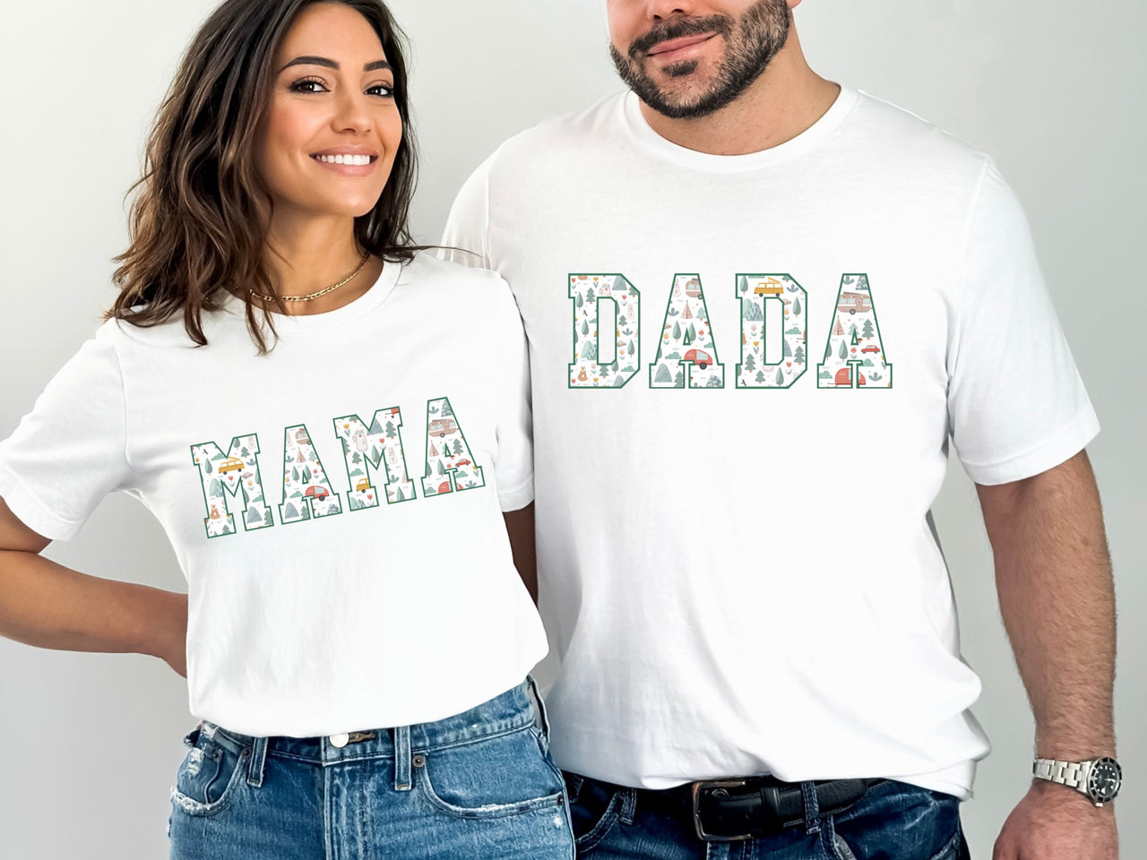 One Happy Camper - Textured Font Birthday Tees