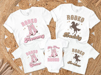 Pink & Brown Rodeo Theme First Birthday Tees