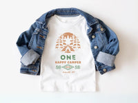 Personalized Camp Fire Tee - Camping Theme 1st Birthday