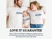 Planets & Moon Pocket Design - Space Theme Mama Dada Matching Tees