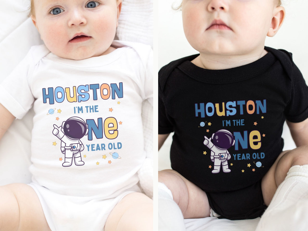 Houston We Have a One Year Old Family Matching Birthday Shirt