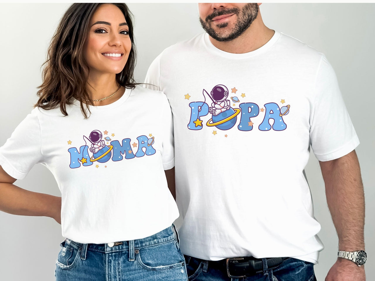 Astronaut Fishing - Space Theme Birthday Tee