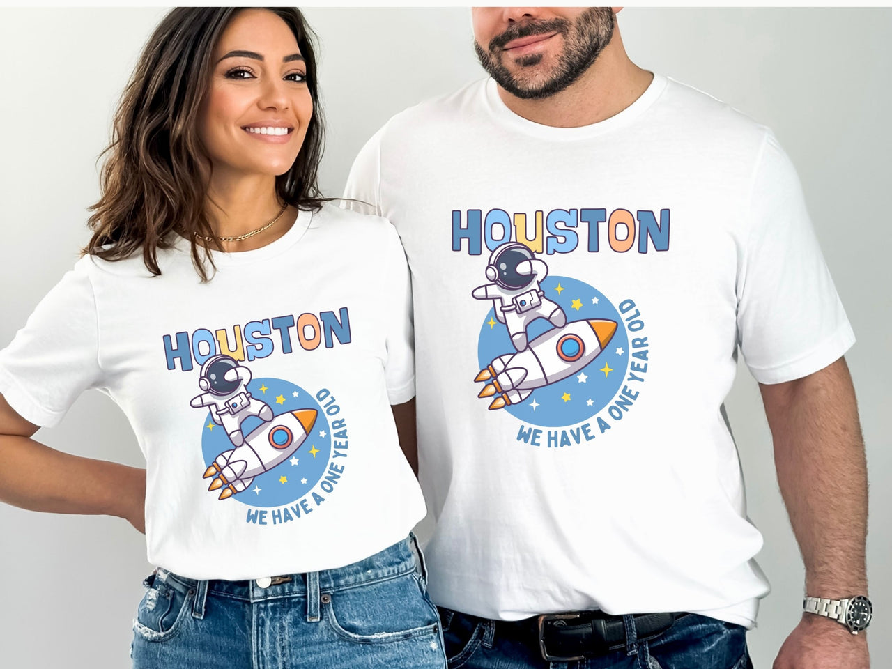 Astronaut Dabbing on Rocket Ship - Space Theme Tee