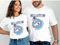 Astronaut Dabbing on Rocket Ship - Space Theme Tee