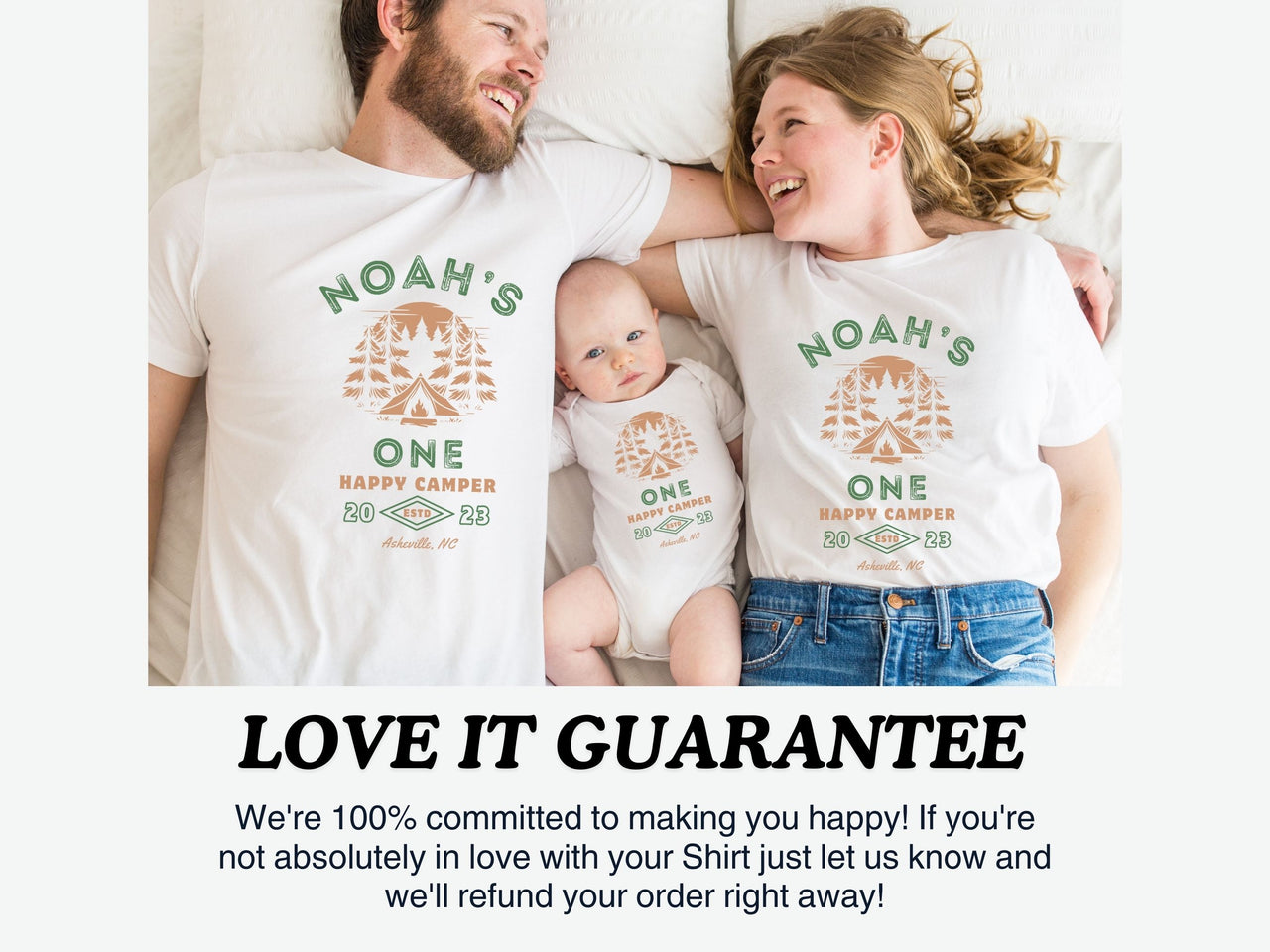 Personalized Camp Fire Tee - Camping Theme 1st Birthday