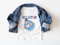 Astronaut Dabbing on Rocket Ship - Space Theme Tee