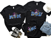Astronaut Fishing - Space Theme Birthday Tee