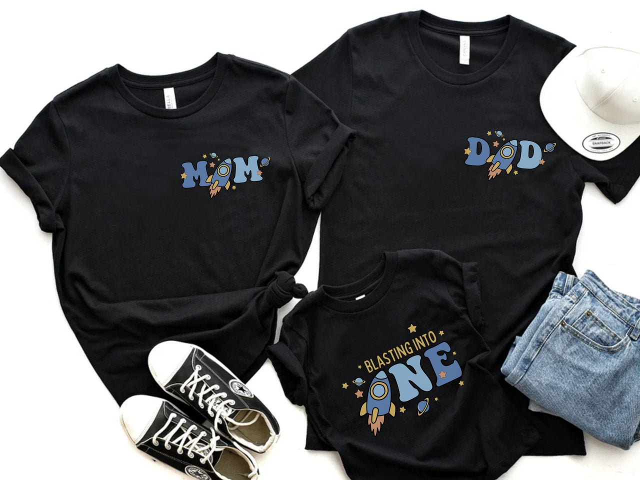 Pocket Rocket Ship - Space Theme Birthday Tees