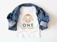 One Happy Camper - Campfire 1st Birthday Shirt