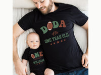 Personalized One Year Down Football Birthday Shirt