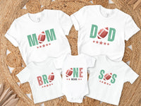 Personalized First Year Down - Football Theme Birthday Tee