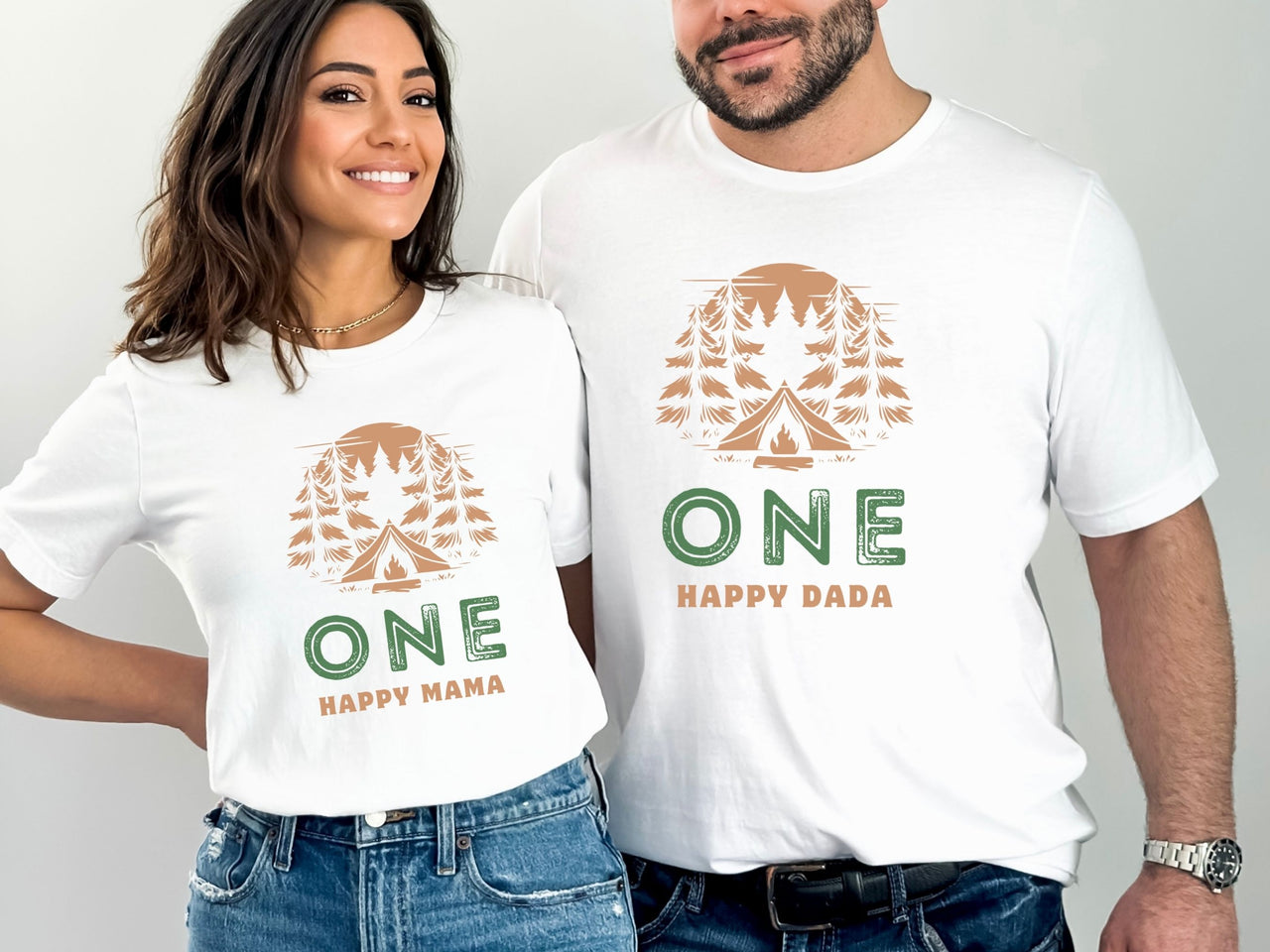 One Happy Camper - Campfire 1st Birthday Shirt